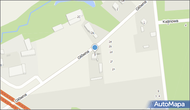 Widzino, Główna, 3, mapa Widzino