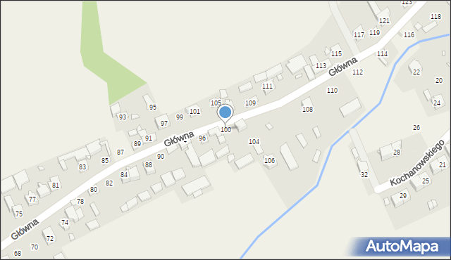 Wierbka, Główna, 100, mapa Wierbka