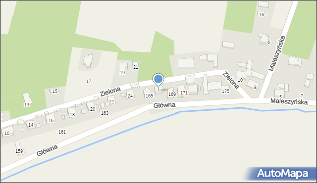 Wierbka, Główna, 167, mapa Wierbka