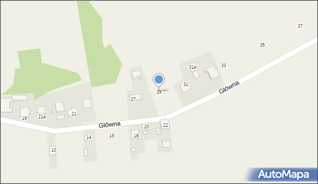 Wierbka, Główna, 29, mapa Wierbka