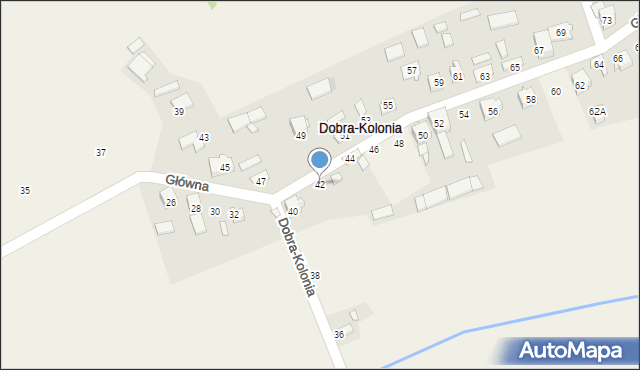 Wierbka, Główna, 42, mapa Wierbka