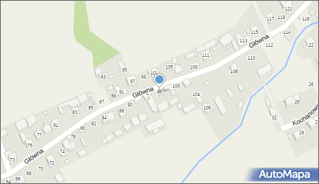 Wierbka, Główna, 96, mapa Wierbka