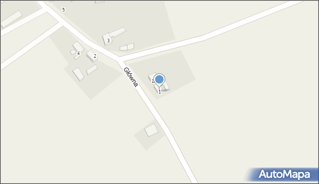 Wierzbno, Główna, 1, mapa Wierzbno