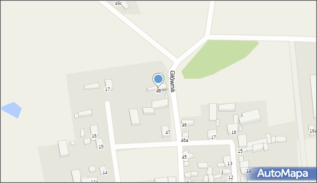 Wierzbno, Główna, 48, mapa Wierzbno