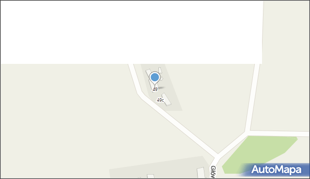 Wierzbno, Główna, 49, mapa Wierzbno