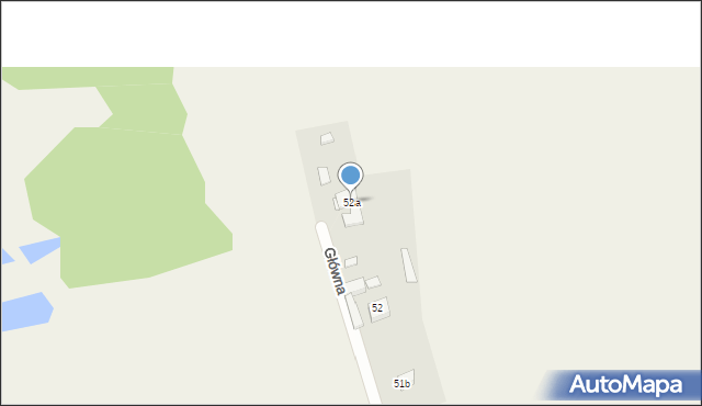 Wierzbno, Główna, 52a, mapa Wierzbno