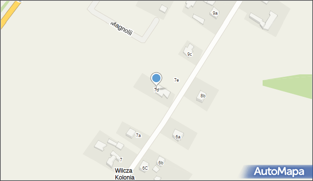 Wilcza, Gliwicka, 7d, mapa Wilcza