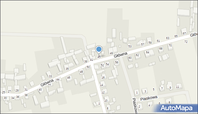 Wilkowo Polskie, Główna, 45, mapa Wilkowo Polskie