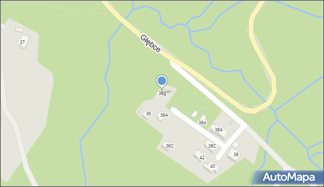 Wisła, Głębce, 38g, mapa Wisła