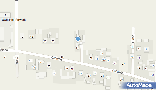 Witonia, Główna, 54A, mapa Witonia
