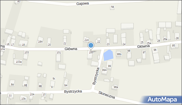Wójcice, Główna, 100, mapa Wójcice