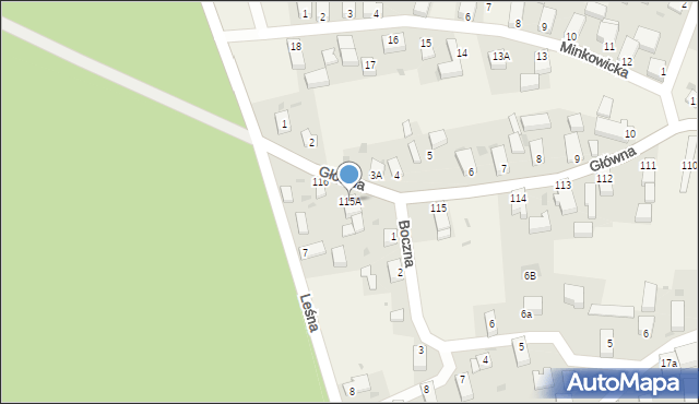 Wójcice, Główna, 115A, mapa Wójcice