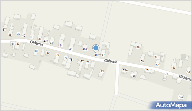 Wójcice, Główna, 46, mapa Wójcice