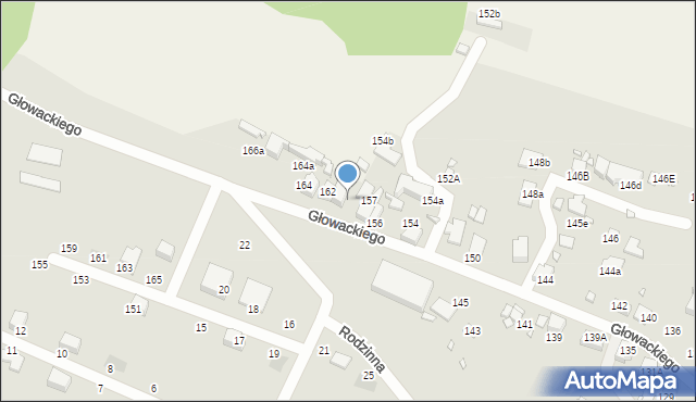 Wojkowice, Głowackiego, 160, mapa Wojkowice