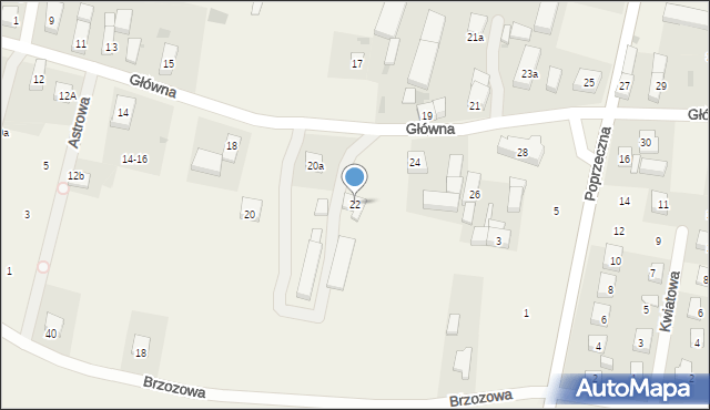 Wojnowice, Główna, 22, mapa Wojnowice