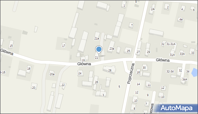 Wojnowice, Główna, 23, mapa Wojnowice