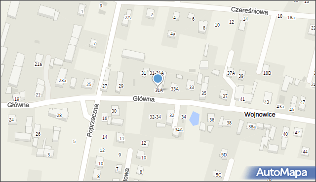 Wojnowice, Główna, 31A, mapa Wojnowice