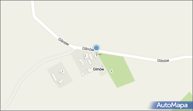 Wola Baranowska, Glinów, 3, mapa Wola Baranowska