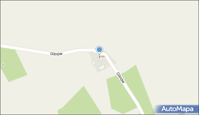 Wola Baranowska, Glinów, 5, mapa Wola Baranowska