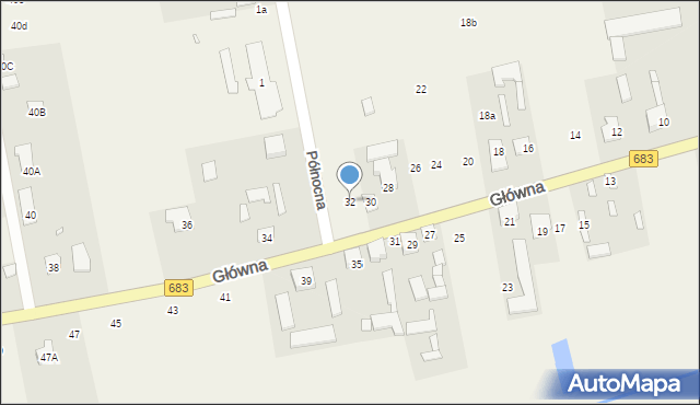 Wola Prażmowska, Główna, 32, mapa Wola Prażmowska