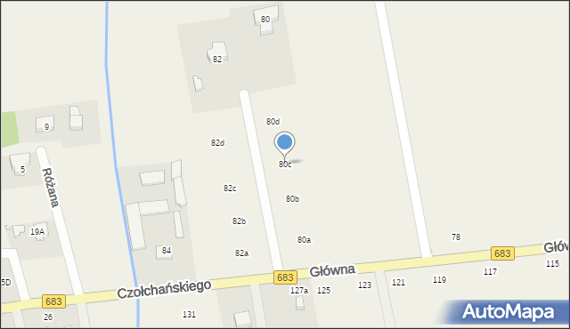 Wola Prażmowska, Główna, 80c, mapa Wola Prażmowska