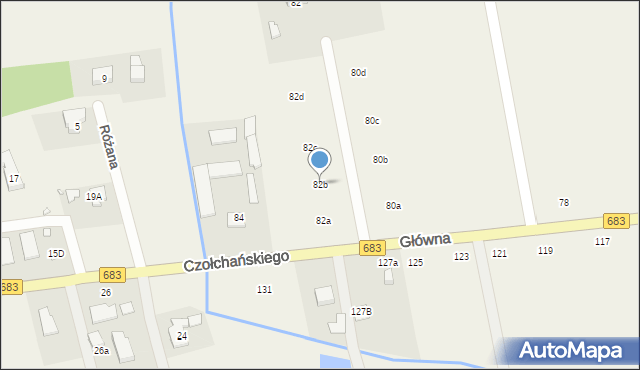 Wola Prażmowska, Główna, 82b, mapa Wola Prażmowska