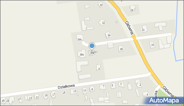Wola Zambrowska, Główna, 36a, mapa Wola Zambrowska