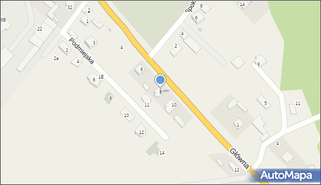 Wola Zambrowska, Główna, 8, mapa Wola Zambrowska