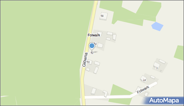 Wólka Tanewska, Główna, 52, mapa Wólka Tanewska