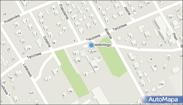 Wołomin, Głowackiego, 10, mapa Wołomin