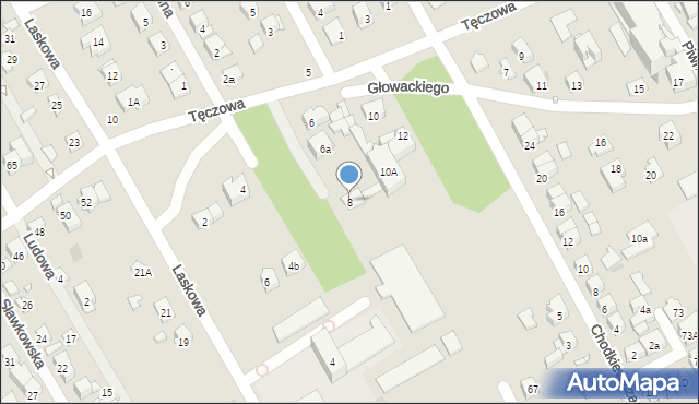 Wołomin, Głowackiego, 8, mapa Wołomin