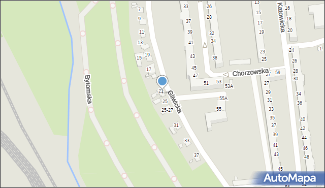 Wrocław, Gliwicka, 23, mapa Wrocławia