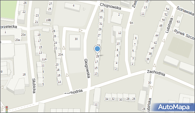 Wrocław, Głogowska, 19, mapa Wrocławia