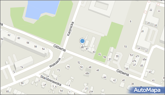 Wrocław, Główna, 69, mapa Wrocławia