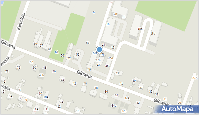 Wrocław, Główna, 47d, mapa Wrocławia