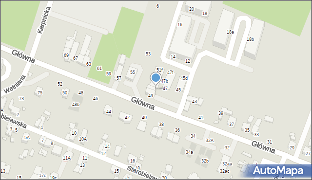 Wrocław, Główna, 49b, mapa Wrocławia