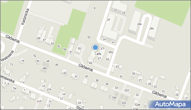 Wrocław, Główna, 51a, mapa Wrocławia