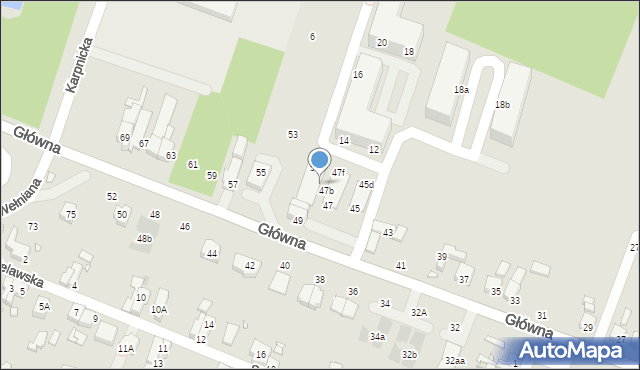 Wrocław, Główna, 51c, mapa Wrocławia