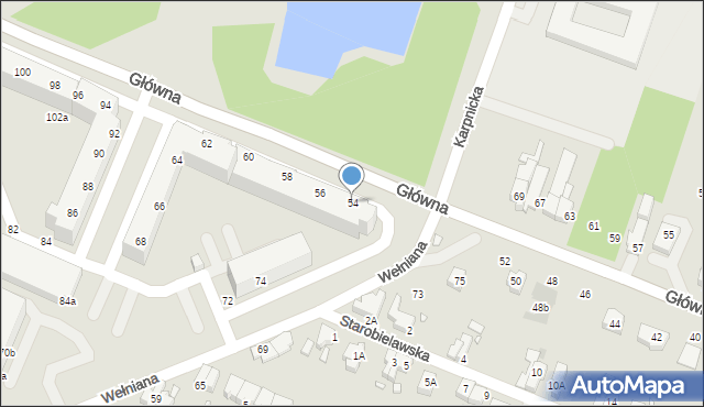 Wrocław, Główna, 54, mapa Wrocławia