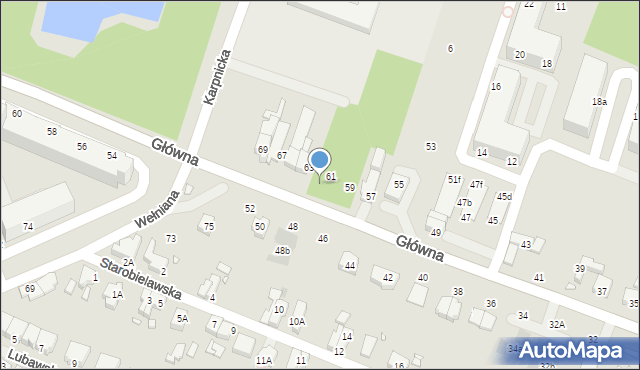 Wrocław, Główna, 64-59, mapa Wrocławia