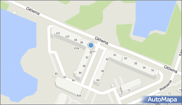 Wrocław, Główna, 92, mapa Wrocławia