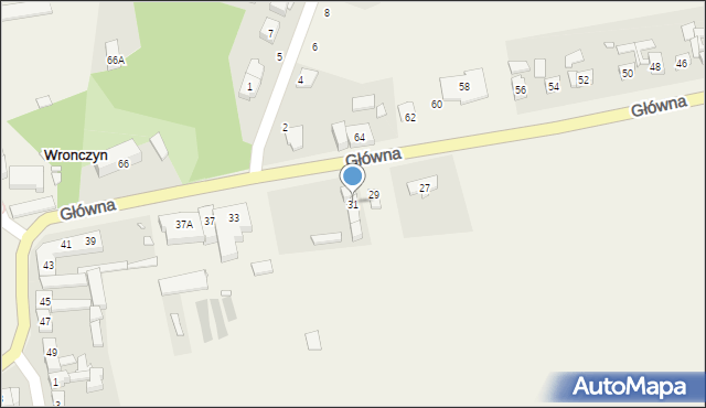 Wronczyn, Główna, 31, mapa Wronczyn