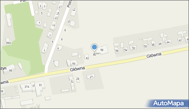 Wronczyn, Główna, 60, mapa Wronczyn