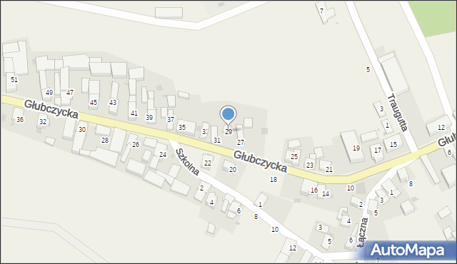 Wronin, Głubczycka, 29, mapa Wronin