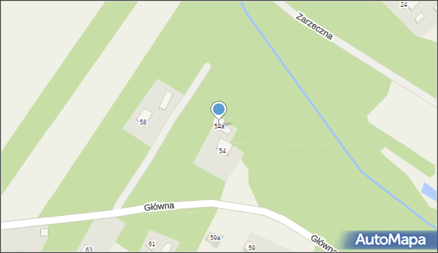 Wygnanka, Główna, 54a, mapa Wygnanka