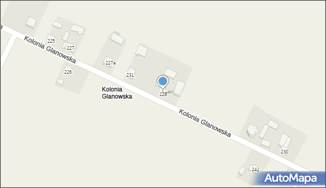 Zadroże, Glanowska, 89, mapa Zadroże