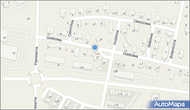 Zalasewo, Glebowa, 29, mapa Zalasewo