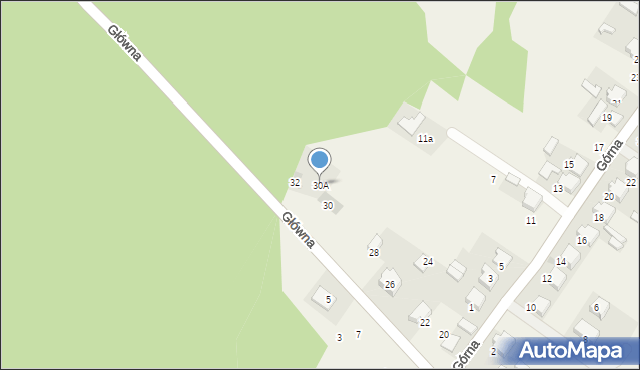 Zalesie Golczowskie, Główna, 30A, mapa Zalesie Golczowskie
