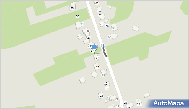 Zawiercie, Gliniana, 39, mapa Zawiercie