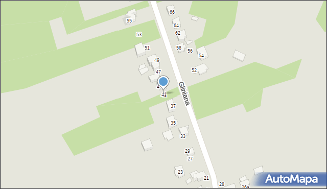 Zawiercie, Gliniana, 41, mapa Zawiercie
